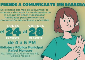 Invita Gobierno de Hermosillo a jóvenes a taller de Lengua de Señas Mexicana