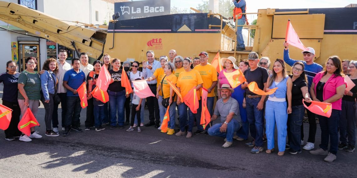 Mantiene Toño Astiazarán rehabilitación de vialidades en diversos sectores de la ciudad