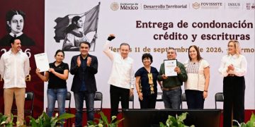 Durazo y Sheinbaum hacen realidad la regularización patrimonial en Sonora con entrega de más de 39 mil escrituras