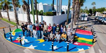 Entregan Gobierno Municipal, artistas y ciudadanos segunda etapa de Asphalt Art en tres cruceros de Hermosillo
