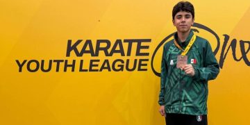 Presea de bronce para karateca sonorense en la K1 Youth League