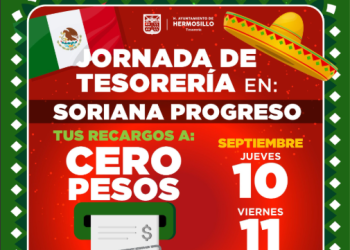 Invita Gobierno de Hermosillo a aprovechar Jornada de Tesorería con recargos a Cero Pesos