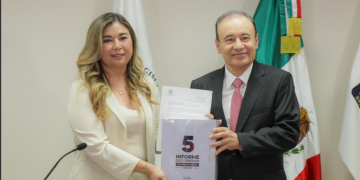 Recibe Congreso de Sonora Quinto Informe de Gobierno de Alfonso Durazo