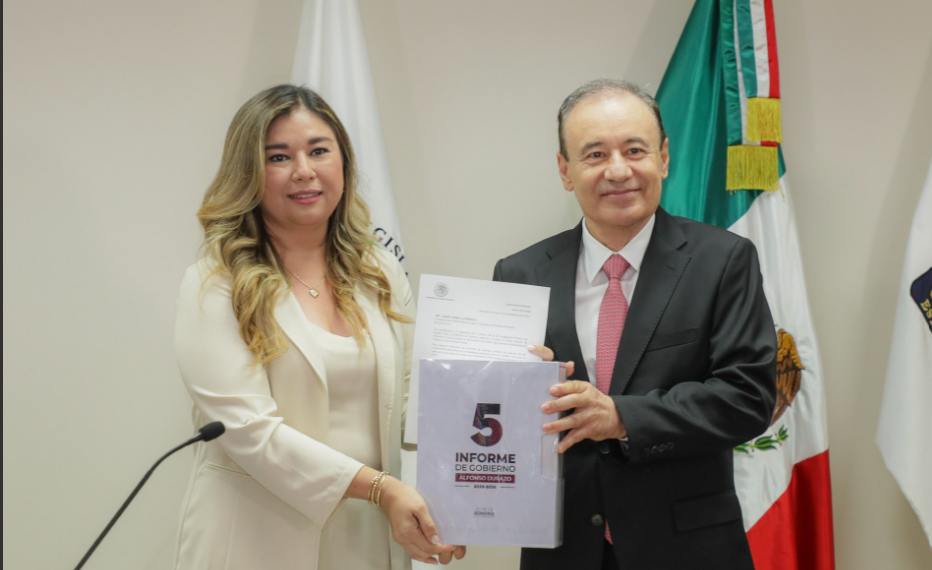 Recibe Congreso de Sonora Quinto Informe de Gobierno de Alfonso Durazo
