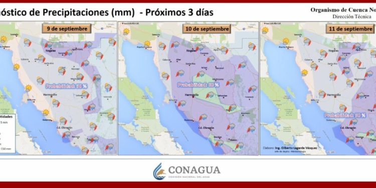 Protección Civil Sonora pronostica más lluvias y altas temperaturas en los próximos días