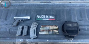 Asegura Policía Estatal arma, cargadores y cartuchos durante operativo en colonia Solidaridad