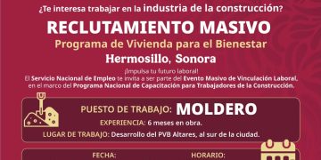 Gobierno de Sonora impulsa oportunidades laborales para el sector de la construcción