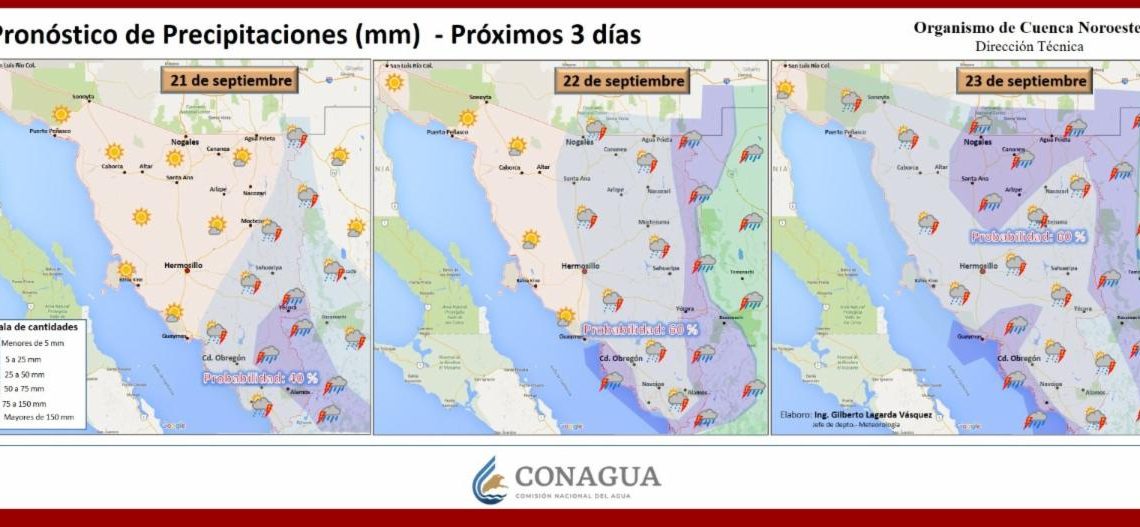 Prevé CEPC lluvias monzónicas y altas temperaturas en Sonora
