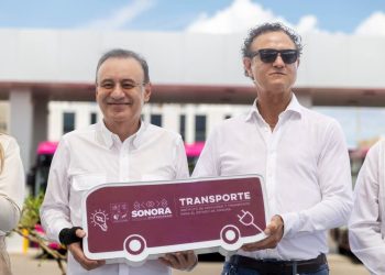 Gobernador Durazo incorpora tecnología y seguridad a nuevas unidades de transporte de la Línea Eléctrica Exprés
