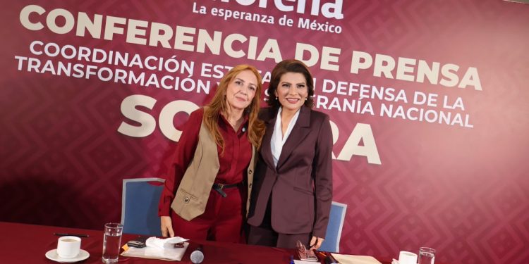 Presenta Morena Sonora a Lorenia Valles como su coordinadora estatal de la defensa de la transformación y la soberanía nacional.