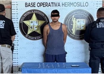 Operativo conjunto de AMIC deja un detenido y droga asegurada en Hermosillo