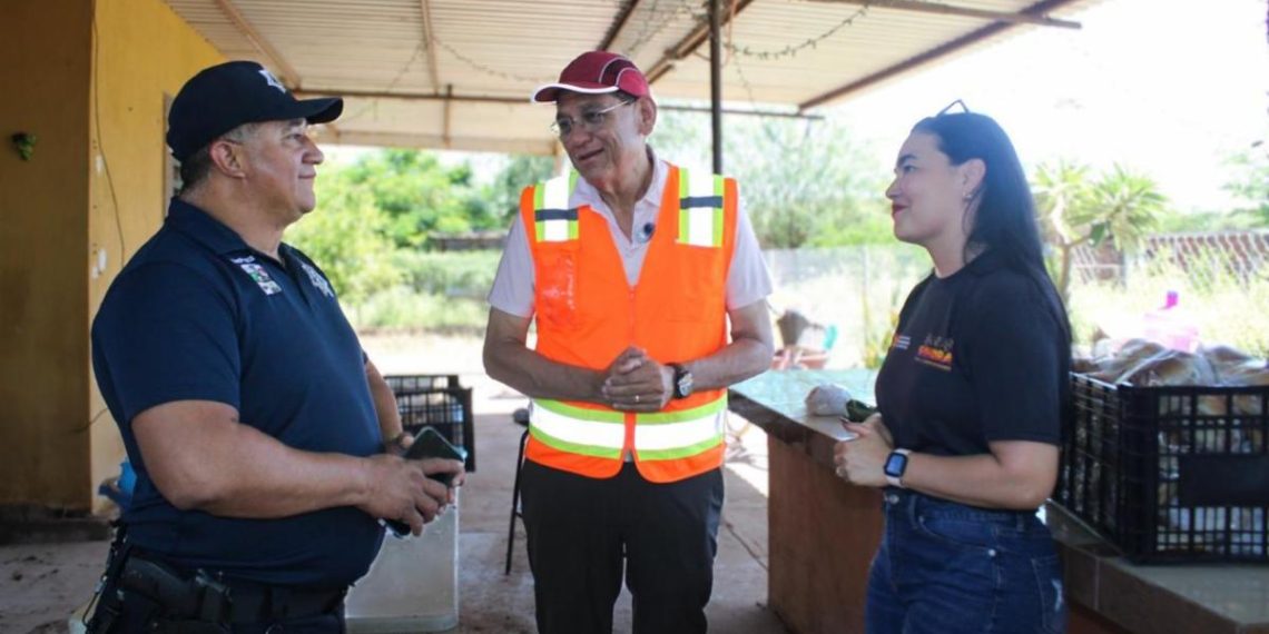 ISJ brinda apoyo a familias afectadas por lluvias en Cruz de Piedra, Empalme