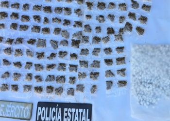 Asegura Policía Estatal y Defensa narcótico en Caborca