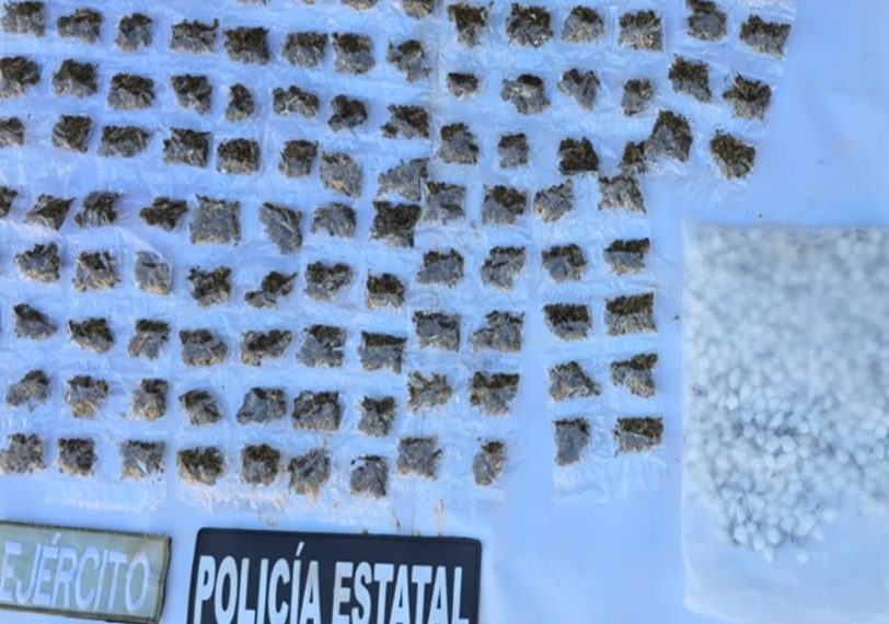 Asegura Policía Estatal y Defensa narcótico en Caborca